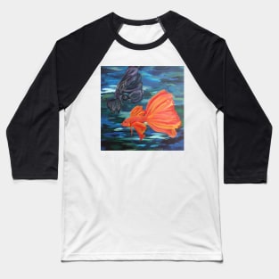 Twin Bettas Baseball T-Shirt